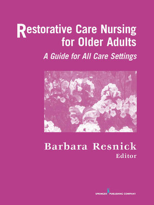 cover image of Restorative Care Nursing for Older Adults